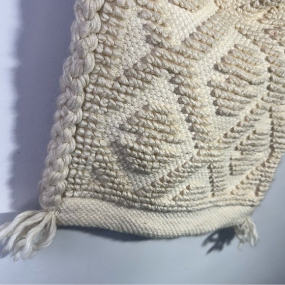 Handmade Crocheted Cream Bag Cottagecore - Picture 3 of 9